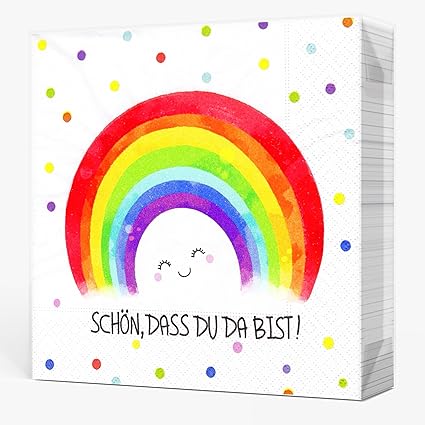 40 Rainbow Napkins
